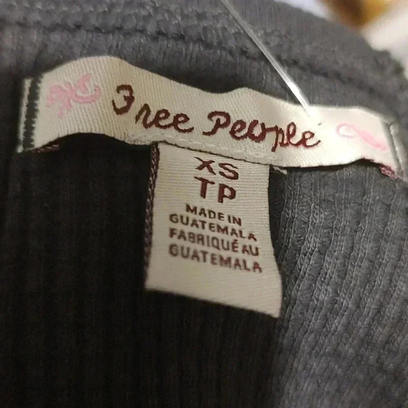 Free People NWT Santa Clara Thermal Top Black - Picture 9 of 10